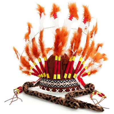 buttinette Tribal-Kopfschmuck Orange - Universalgröße für Erwachsene buttinette Tribal-Kopfschmuck Orange - Universalgröße für Erwachsene