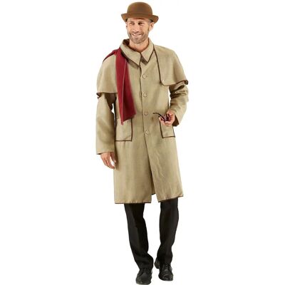 buttinette Detektiv-Kostüm für Herren, braun/rot - Gr. 58/60 - unisex buttinette Detektiv-Kostüm für Herren, braun/rot - Gr. 58/60 - unisex