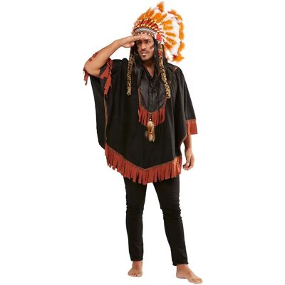 buttinette Indianer Poncho für Herren - Gr. 48–52 - Unisex buttinette Indianer Poncho für Herren - Gr. 48–52 - Unisex