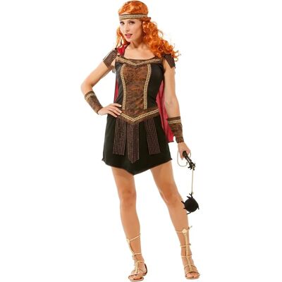 Buttinette Gladiatorin-Kostüm Xanthia - Braun/Schwarz/Rot, Gr. 38 Buttinette Gladiatorin-Kostüm Xanthia - Braun/Schwarz/Rot, Gr. 38