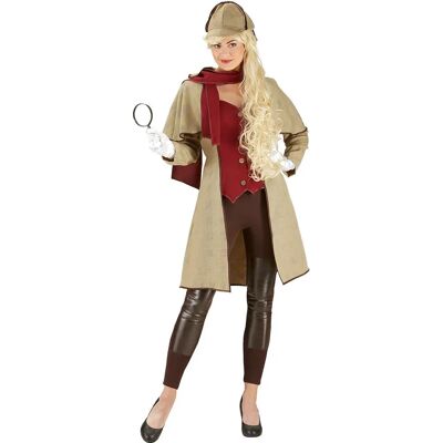 buttinette Detektivin-Kostüm für Damen, braun/rot - Gr. 34 buttinette Detektivin-Kostüm für Damen, braun/rot - Gr. 34