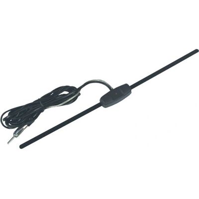 Antena de carro Caliber ANT705 - Montagem em vidro, FM/AM, 1,21m Antena de carro Caliber ANT705 - Montagem em vidro, FM/AM, 1,21m
