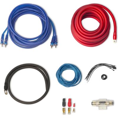 Caliber CPK20D Audio Kabelset - 1500W, 5m, 4 Kabels - Auto Versterker Set Caliber CPK20D Audio Kabelset - 1500W, 5m, 4 Kabels - Auto Versterker Set