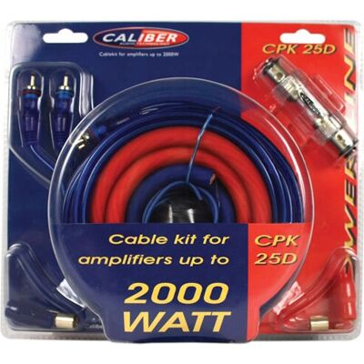 Caliber CPK25D Kabelset für Auto Verstärker - 2000W Caliber CPK25D Kabelset für Auto Verstärker - 2000W