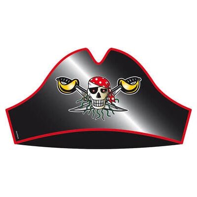 Chapeau de déguisement de pirate FOLAT 07649 - 8 pièces Chapeau de déguisement de pirate FOLAT 07649 - 8 pièces