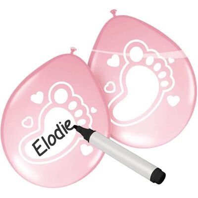 Folat BV Baby Shower Pink Beschreibbare Ballons - Party Balloons Folat BV Baby Shower Pink Beschreibbare Ballons - Party Balloons