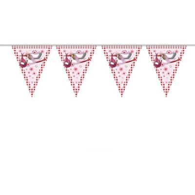Folat Rosa Baby Shower Girlande - Party Dekoration Folat Rosa Baby Shower Girlande - Party Dekoration