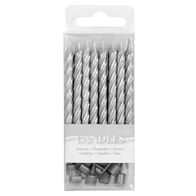 Folat Argent 16 pcs - bougies Folat Argent 16 pcs - bougies