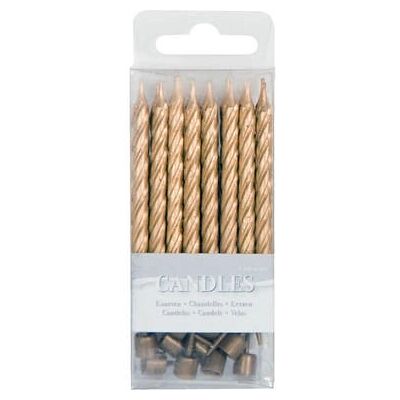 Folat 22905 Or 16 pcs - Bougies Folat 22905 Or 16 pcs - Bougies