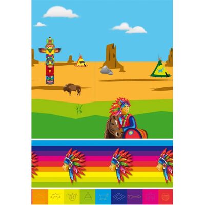 Folat BV Indianen Tafelkleed - Tischdecke Folat BV Indianen Tafelkleed - Tischdecke