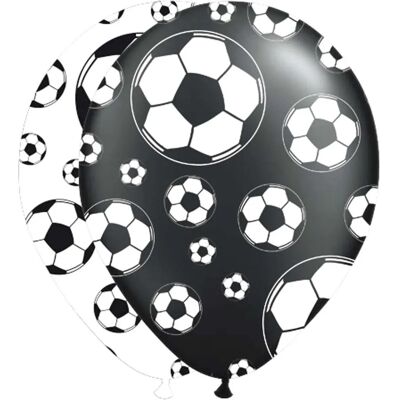 JADEO 8 Fuß Latexballons - Fußbälle - Weiß und Schwarz - Latexballons JADEO 8 Fuß Latexballons - Fußbälle - Weiß und Schwarz - Latexballons