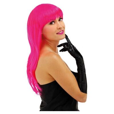 Folat Long Hair Pink Wig with Fringe - Wig Folat Long Hair Pink Wig with Fringe - Wig