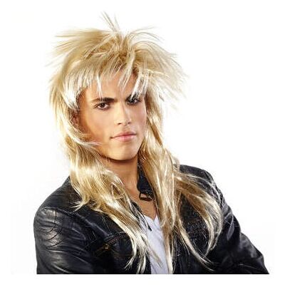 Folat 26770 Peluca de rockera rubia para adultos - Peluca Folat 26770 Peluca de rockera rubia para adultos - Peluca