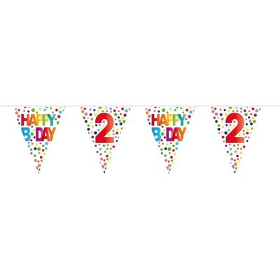 Folat BV Party Banner Konfetti 2 Jahre - Party Dekorationen Folat BV Party Banner Konfetti 2 Jahre - Party Dekorationen