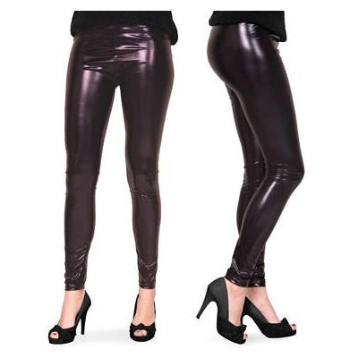 Folat Modèle 61710 Leggings Métalliques Noirs pour Femmes - Leggings Folat Modèle 61710 Leggings Métalliques Noirs pour Femmes - Leggings