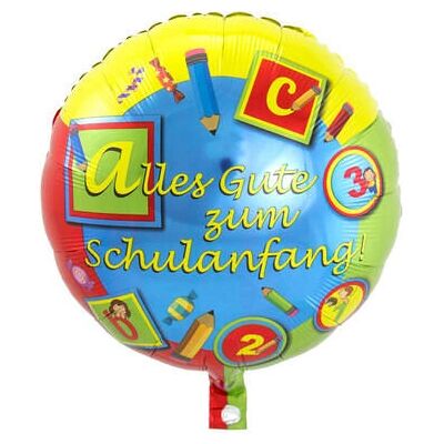 Folat 61820 Folieballong Schulanfang - Für Schulfest geeignet Folat 61820 Folieballong Schulanfang - Für Schulfest geeignet