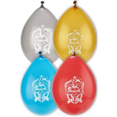 JADEO 8 Ritter Latexballons - Latexballons mit Ritter-Design JADEO 8 Ritter Latexballons - Latexballons mit Ritter-Design