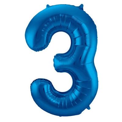 Folat 63143 Toy Balloon - Number 3 Shape Folat 63143 Toy Balloon - Number 3 Shape