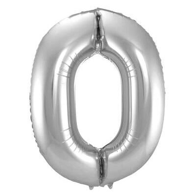 Anagram Silver Number 0 Toy Balloon - Party Balloon Anagram Silver Number 0 Toy Balloon - Party Balloon
