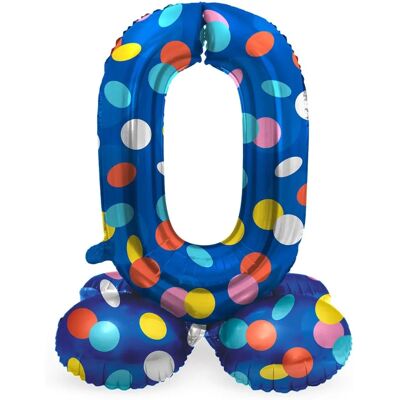 Folat BV Bunte Punkte 0 Modell - 72cm Folienballon Folat BV Bunte Punkte 0 Modell - 72cm Folienballon