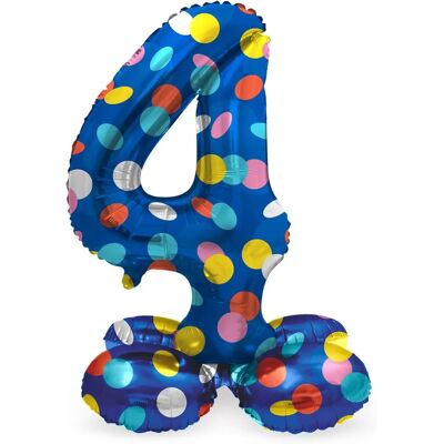Folat BV Stehende Folieballon Bunte Punkte 4 - 72cm Folat BV Stehende Folieballon Bunte Punkte 4 - 72cm