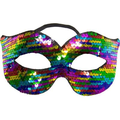 Regenboog Oogmasker - Draaibare Pailletten Regenboog Oogmasker - Draaibare Pailletten