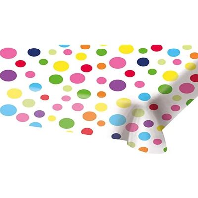 Folat Nappe à Pois Arc-en-ciel - 130x180 cm - Nappe Folat Nappe à Pois Arc-en-ciel - 130x180 cm - Nappe