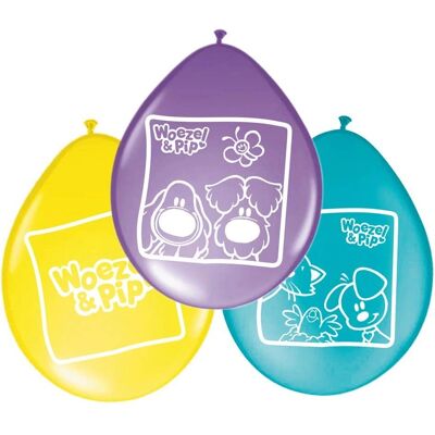 Folat BV Pip Ballons - 8 Stück Woezel & Pip Partydekorationen Folat BV Pip Ballons - 8 Stück Woezel & Pip Partydekorationen