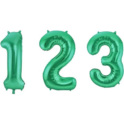 My Other Me Ballon en feuille vert métallique numéro 86 cm - Ballon en aluminium My Other Me Ballon en feuille vert métallique numéro 86 cm - Ballon en aluminium