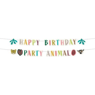 Luck and Luck Geburtstag Zoo Tier Banner - Party Dekoration Luck and Luck Geburtstag Zoo Tier Banner - Party Dekoration