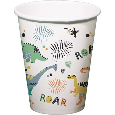 Folat Dino Roars Papieren Bekers - 6st Folat Dino Roars Papieren Bekers - 6st