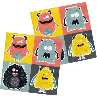 Folat Monster Bash Servietten - Kinderparty Folat Monster Bash Servietten - Kinderparty