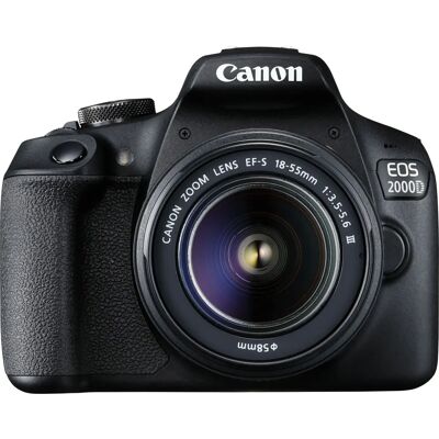 Canon EOS 2000D - CMOS 24,1 MP, LCD 3", Wi-Fi, Lente intercambiável Canon EOS 2000D - CMOS 24,1 MP, LCD 3", Wi-Fi, Lente intercambiável
