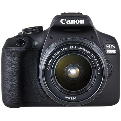 Canon EOS 2000D - Cyfrowa lustrzanka - 24,1 MP - Czarny Canon EOS 2000D - Cyfrowa lustrzanka - 24,1 MP - Czarny