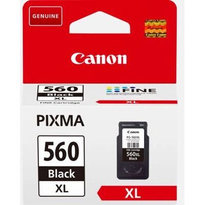 Canon PG-560XL Zwart Inktcartridge - Hoge Opbrengst - Origineel Canon PG-560XL Zwart Inktcartridge - Hoge Opbrengst - Origineel