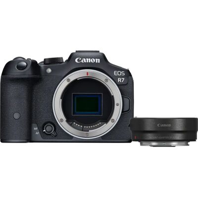 Canon EOS R7 + EF- R MILC Body 32.5 MP CMOS 6960 x 4640 pixels Black Canon EOS R7 + EF- R MILC Body 32.5 MP CMOS 6960 x 4640 pixels Black