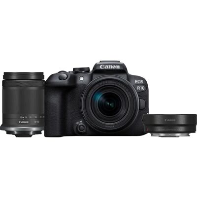 Canon EOS R10 - Câmera híbrida compacta com CMOS de 24,2 MP - Preto Canon EOS R10 - Câmera híbrida compacta com CMOS de 24,2 MP - Preto