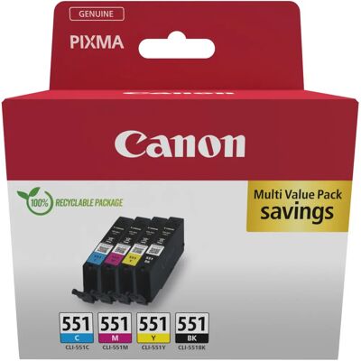 Canon CLI-551 Multipack 4 väriä Canon CLI-551 Multipack 4 väriä