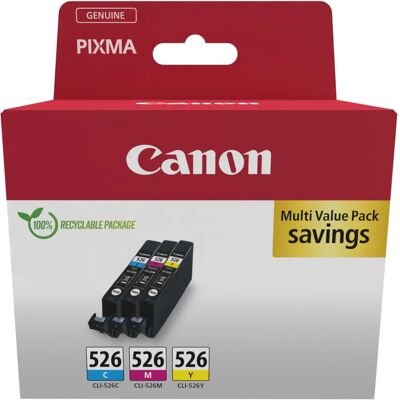 Canon CLI-526 Multipack 3 Pack (4541B018) Canon CLI-526 Multipack 3 Pack (4541B018)