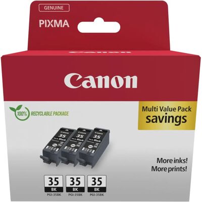 Canon PGI-35BK Musta 3 Pakkaus (1509B028) Canon PGI-35BK Musta 3 Pakkaus (1509B028)