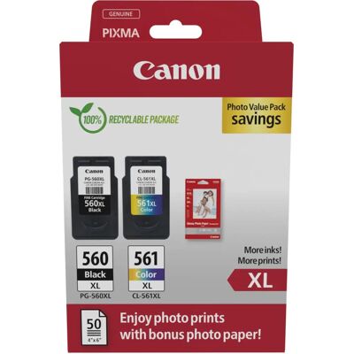 Canon PG-560XL/CL-561XL Fénykép Értékcsomag (3712C008) Canon PG-560XL/CL-561XL Fénykép Értékcsomag (3712C008)