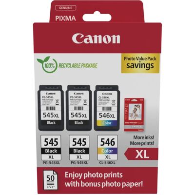 Canon PG-545XL/CL-546XL Valokuvapaketti (8286B015) Canon PG-545XL/CL-546XL Valokuvapaketti (8286B015)