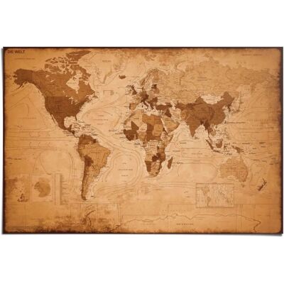 Reinders! Poster Weltkarte Antik - 91,5x61 cm - Poster Reinders! Poster Weltkarte Antik - 91,5x61 cm - Poster