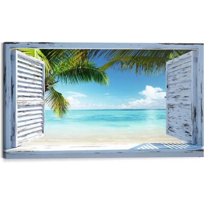 Reinders! Modell: 34612 - Wandbild - Blau - Serie: STRANDFENSTER Reinders! Modell: 34612 - Wandbild - Blau - Serie: STRANDFENSTER