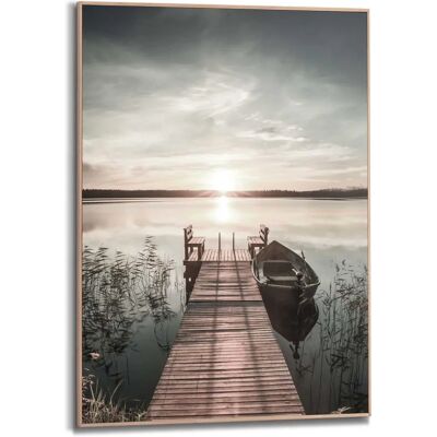 Reinders! Schlanker Rahmen Holz 50x70 Blau Wandbild - Wandbild Reinders! Schlanker Rahmen Holz 50x70 Blau Wandbild - Wandbild