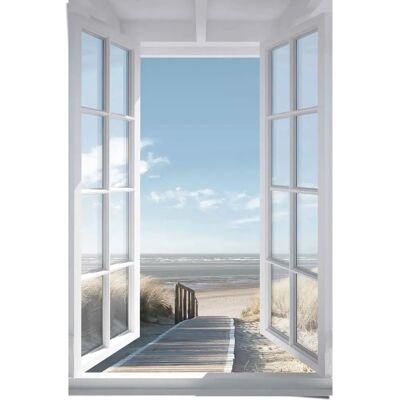 REINDERS - Poster Fensterblick Nordsee - Blau - Poster REINDERS - Poster Fensterblick Nordsee - Blau - Poster