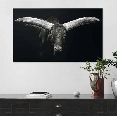Reinders! Ochse Wandbild - Rechteckig, Schwarzer Rahmen - 118x70cm - Wandkunst Reinders! Ochse Wandbild - Rechteckig, Schwarzer Rahmen - 118x70cm - Wandkunst