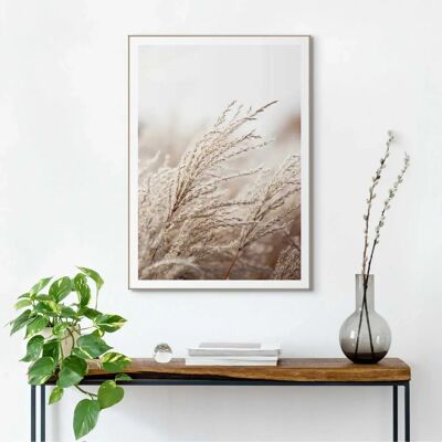 Reinders! Gras Wandkunst - 50x70 cm - Beige Reinders! Gras Wandkunst - 50x70 cm - Beige