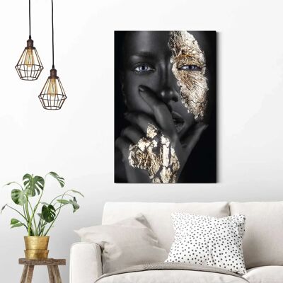 REINDERS - Goldene Hand - 60 cm x 90 cm - 2 cm - Wandbild REINDERS - Goldene Hand - 60 cm x 90 cm - 2 cm - Wandbild