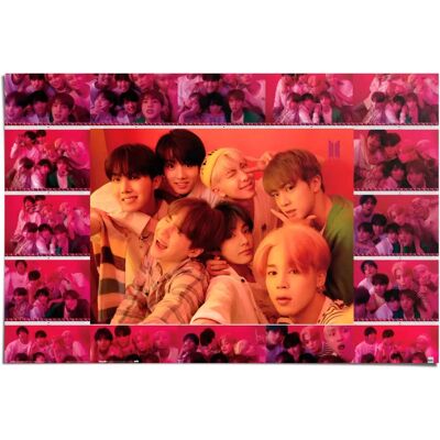 REINDERS - BTS selfie Bilder - Lila - Poster REINDERS - BTS selfie Bilder - Lila - Poster